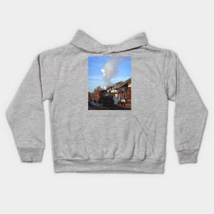 New Hope PA - Autumn Excursion on Steam Train Kids Hoodie